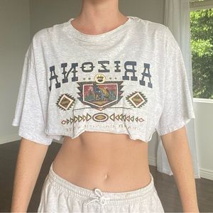 Vintage Style Arizona Cropped Tee